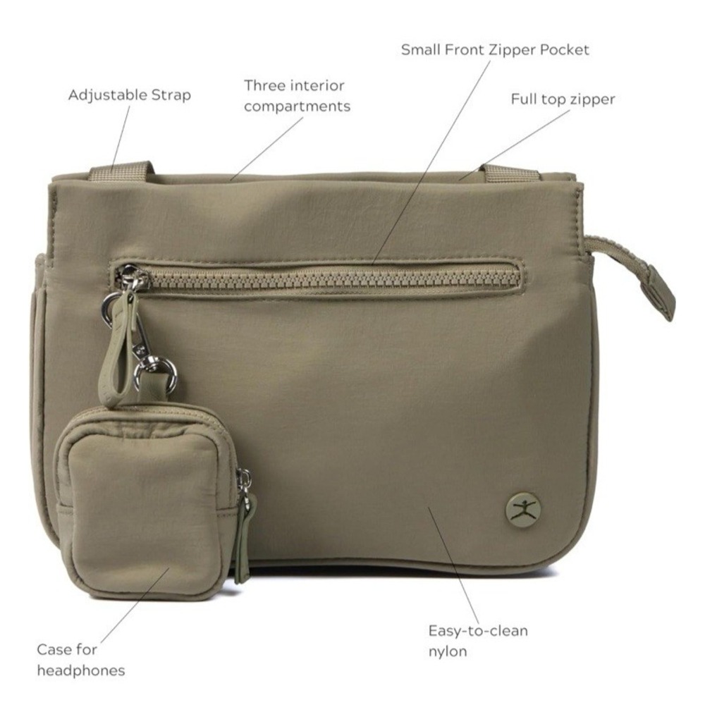Riley Green Crossbody Bag Women's Casual Pouch Shoulder Bag Purse Handbag